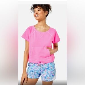 NEW WITH TAGS, Lily Pulitzer UPF 50 Luxletic Emmaline Pullover, Size Small